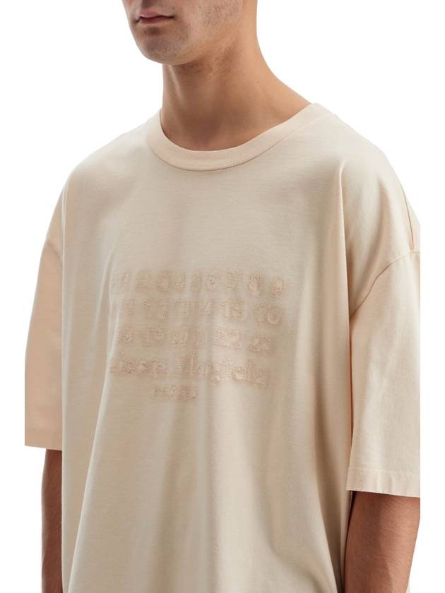 embroidered numeric logo t-shirt - MAISON MARGIELA - BALAAN 4