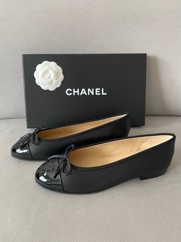 Lambskin Ballerina Flats Black - CHANEL - BALAAN 2