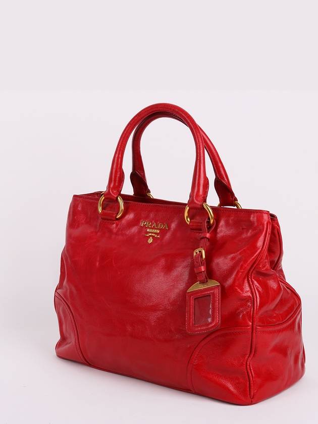 Vitello Shine Vintage Red Shoulder Bag - PRADA - BALAAN 3