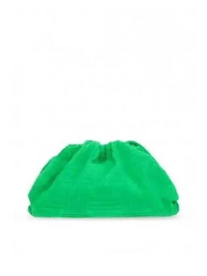 Terry Grass Pouch Bag Green - BOTTEGA VENETA - BALAAN 2