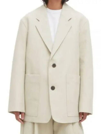 Conde Single Breasted Blazer White - STUDIO NICHOLSON - BALAAN 2