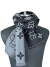 Essential Monogram Wool Scarf Black - LOUIS VUITTON - BALAAN 6