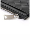 Intrecciato L Zipper Leather Card Wallet Black - BOTTEGA VENETA - BALAAN 4