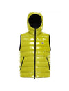 Lafe Padding Hood Vest Lime - MONCLER - BALAAN 1