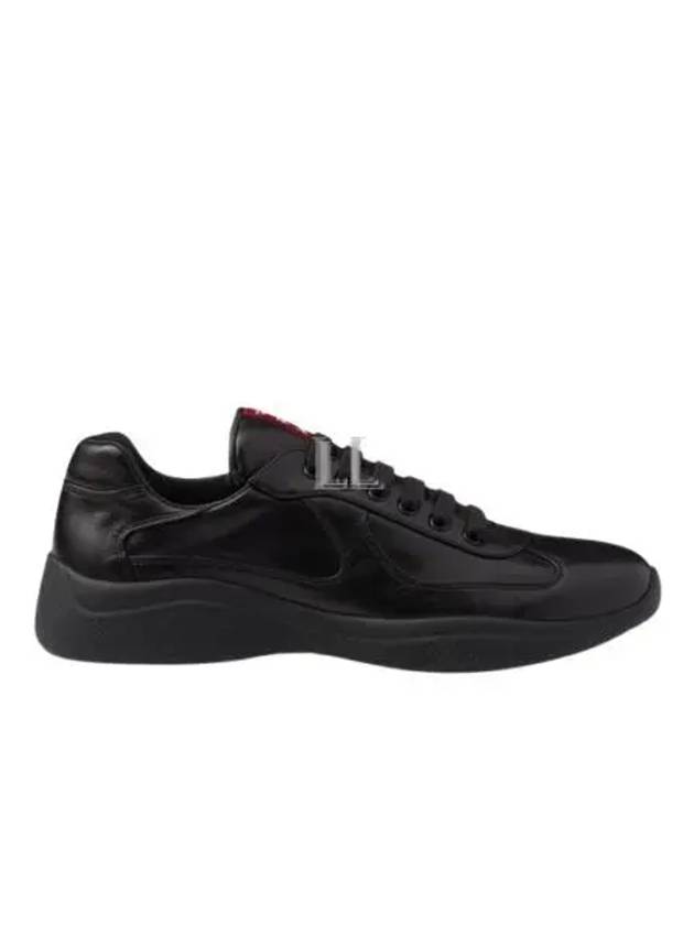 America's Cup Patent Leather Low Top Sneakers Black - PRADA - BALAAN 2