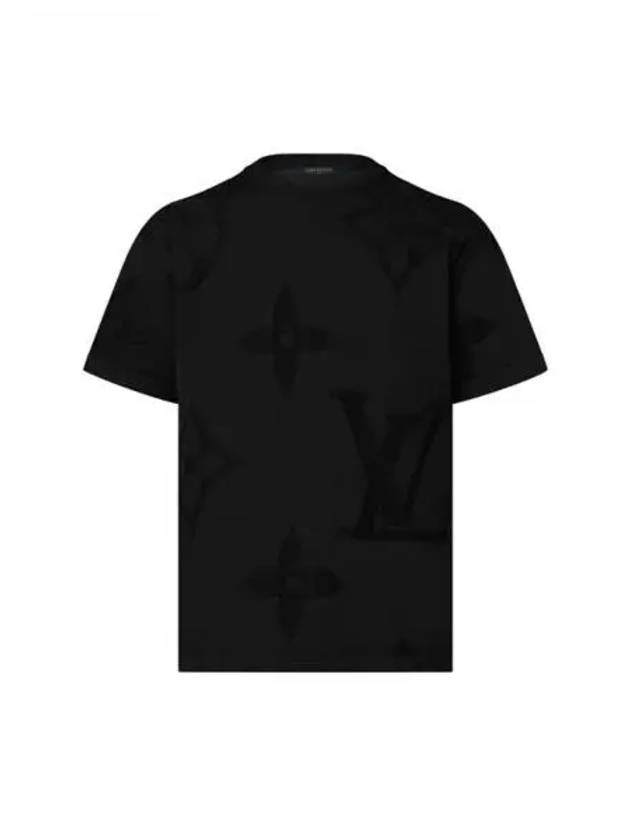 Monogram Short Sleeved Cotton Crew Neck 1AFYEY - LOUIS VUITTON - BALAAN 1