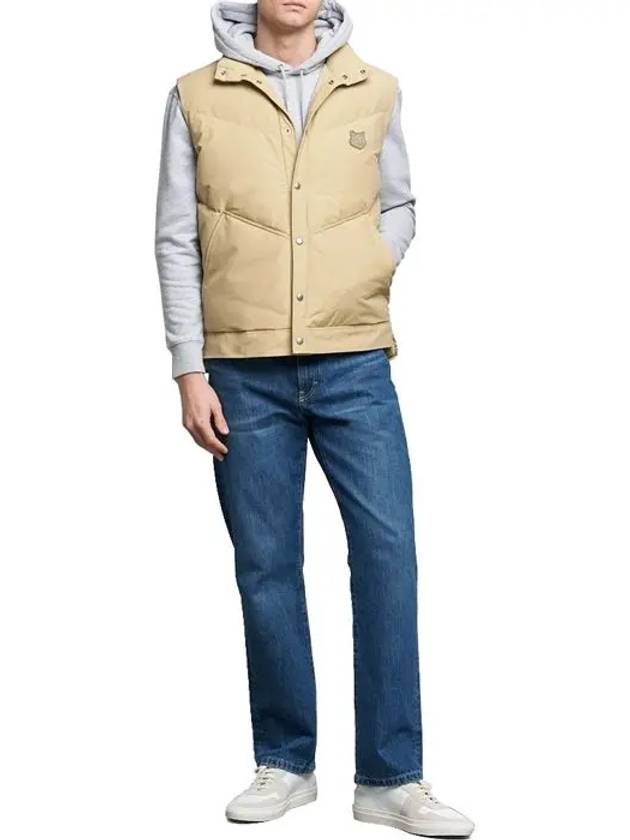 Bold Fox Head Quilted Gilet Vest Beige - MAISON KITSUNE - BALAAN 5