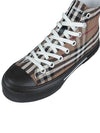 Vintage Check Stripe Logo High Top Sneakers Brown - BURBERRY - BALAAN 8