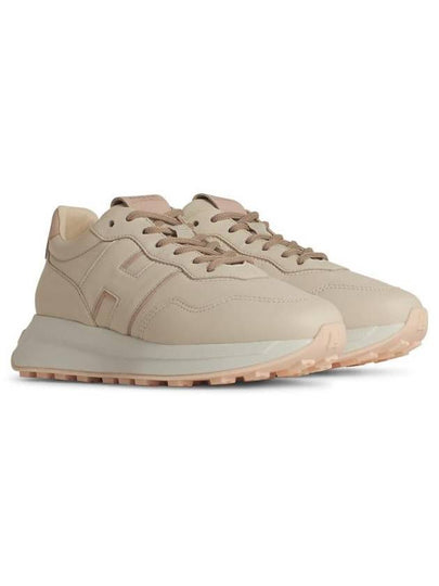 Hogan 'H641' Beige Leather Sneakers - HOGAN - BALAAN 2