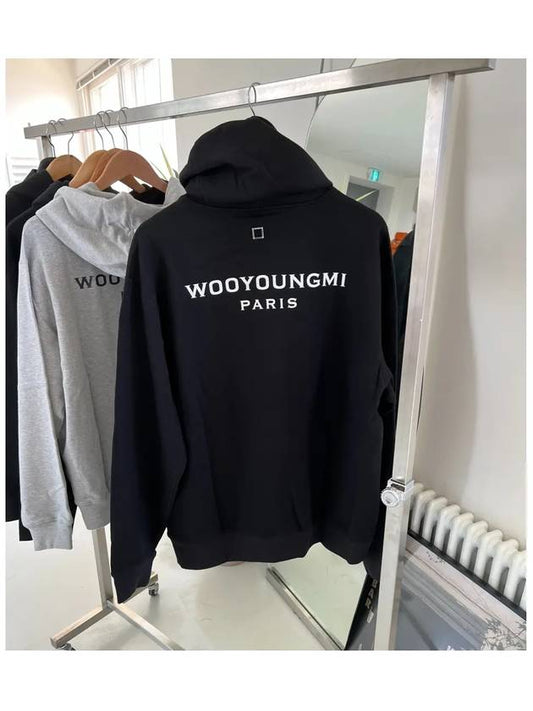 Backlog long sleeve hoodie hooded men s t shirt black - WOOYOUNGMI - BALAAN 1