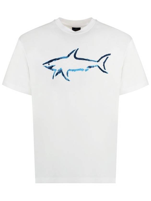 Paul & Shark Logo Cotton T-Shirt - PAUL & SHARK - BALAAN 1