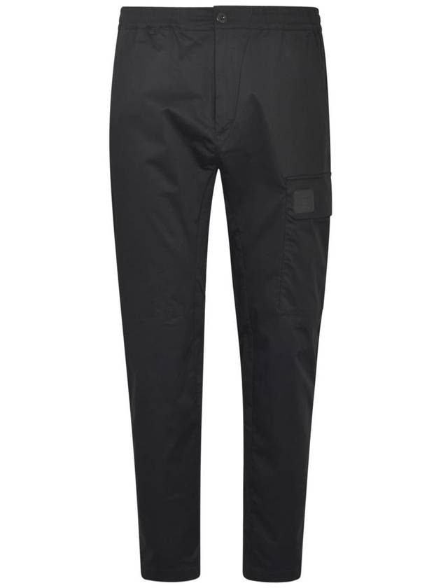 Drawstring Waist Satin Cargo Straight Pants Black - CP COMPANY - BALAAN 2