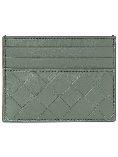 Intrecciato Leather Card Wallet Aloe - BOTTEGA VENETA - BALAAN 2