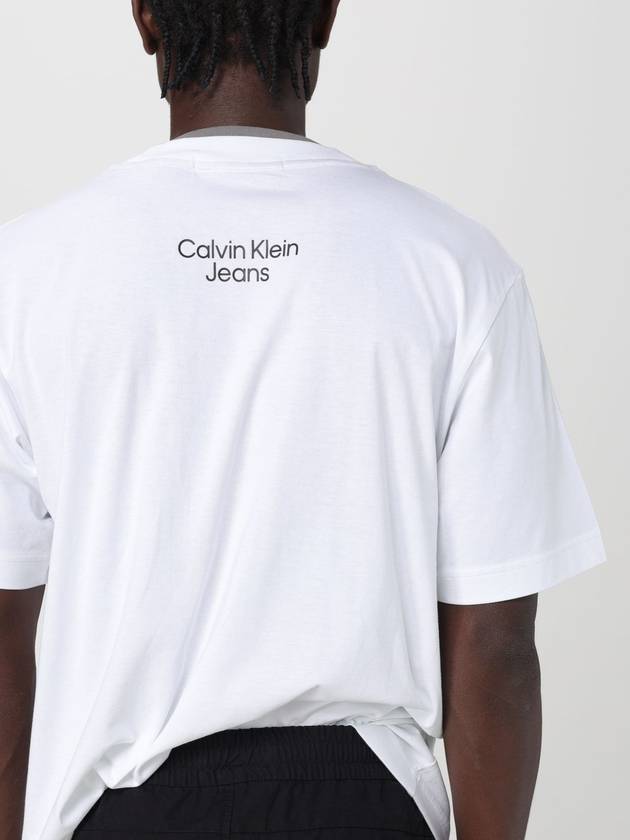 T-shirt CK Jeans in cotone con logo - CALVIN KLEIN - BALAAN 4