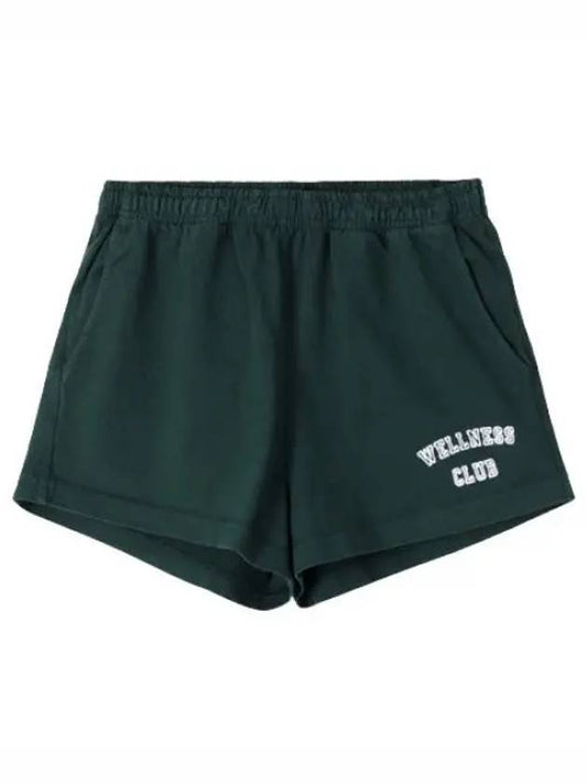 Wellness Club Cotton Shorts Forest Green - SPORTY & RICH - BALAAN 2