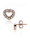 Open Heart Stud Earrings Rose Gold - PANDORA - BALAAN 1