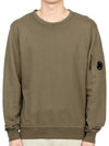 Men's Lens Wappen Light Fleece Sweatshirt Brown - CP COMPANY - BALAAN 2