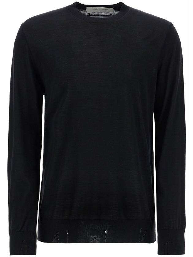 Sleeve Logo Patch Knit Top Black - GOLDEN GOOSE - BALAAN 2