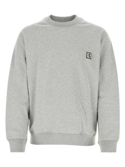 back logo print crew neck sweatshirt sweatshirt gray - WOOYOUNGMI - BALAAN 1