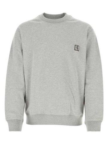 Back Logo Print Crew Neck Sweatshirt Grey - WOOYOUNGMI - BALAAN 1