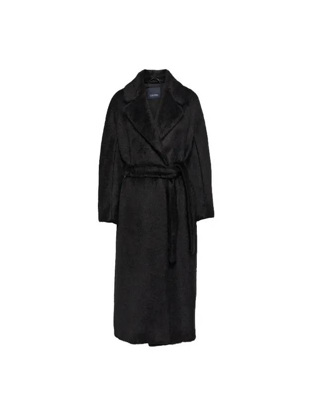 Double Breasted Oversized Coat Black - MAX MARA - BALAAN 1