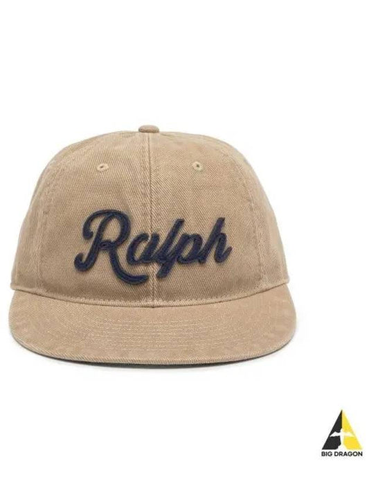 Appliqu twill ball cap cafe tan - POLO RALPH LAUREN - BALAAN 1