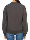 Embroidered Logo Cotton Sweatshirt Grey - PATOU - BALAAN 7