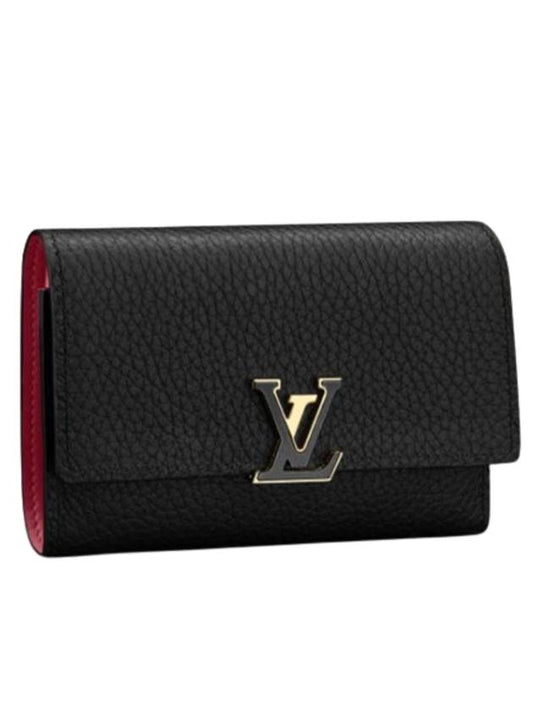 Capucine Willit medium wallet black - LOUIS VUITTON - BALAAN.