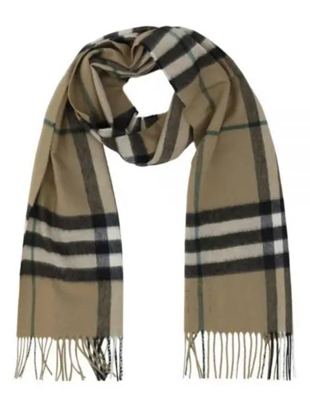 Check Cashmere Scarf Beige - BURBERRY - BALAAN 2