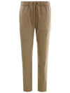 Women's Gabardine Track Pants Beige - BRUNELLO CUCINELLI - BALAAN.