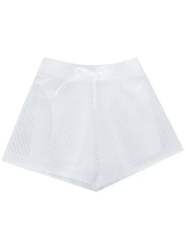 MISHA logo patch mesh short pants white AWPA07994 0000 - J.LINDEBERG - BALAAN 2