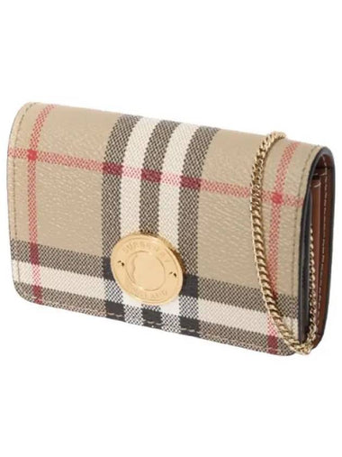 Detachable Chain Strap Check Card Case Women s Crossbody Bag - BURBERRY - BALAAN 1