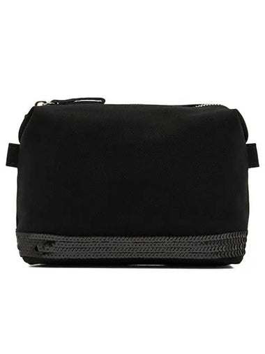 Sequin Zipper Small Case Pouch Bag Black - VANESSA BRUNO - BALAAN 1