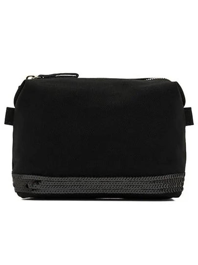 Sequin Zipper Small Case Pouch Bag Black - VANESSA BRUNO - BALAAN 2