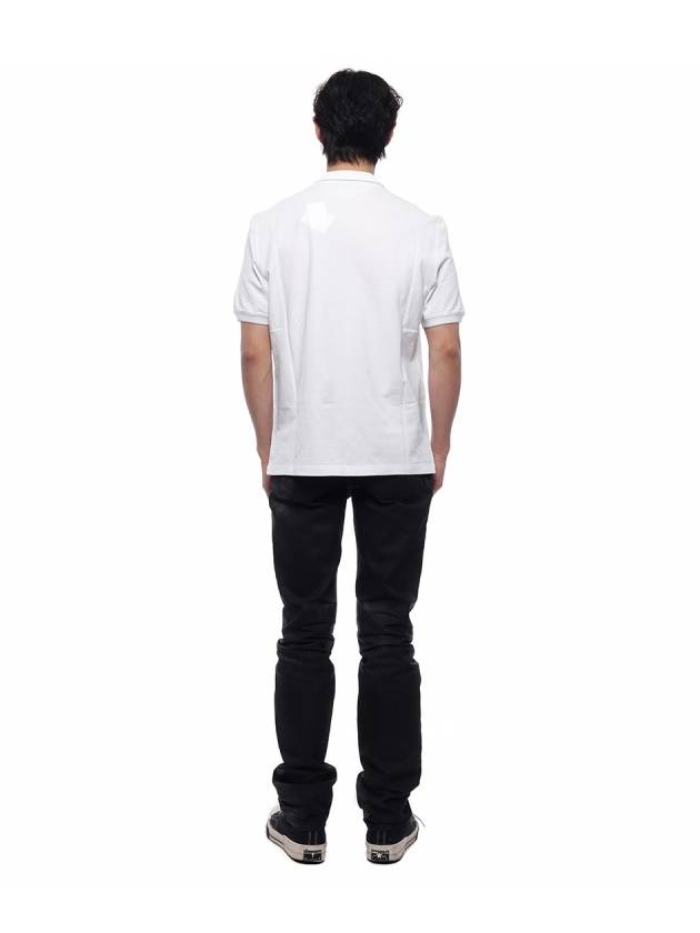 Embroidered Logo Short Sleeve Polo Shirt White - BRUNELLO CUCINELLI - BALAAN 6
