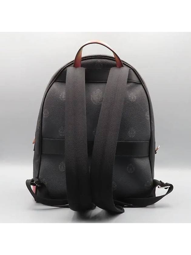 Black Brown Leather Explorer Medium Canvas Backpack - BERLUTI - BALAAN 3