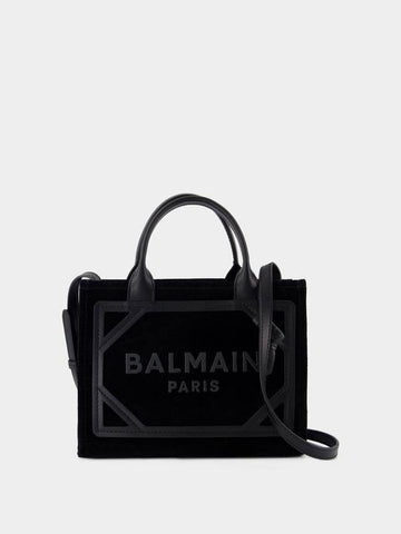 B-Army Small Shopper Bag - Balmain - Leather - Black - BALMAIN - BALAAN 1