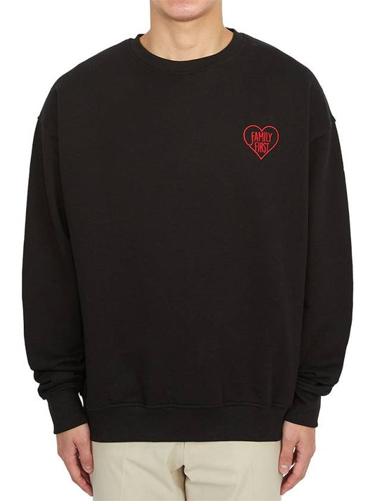 Heart Sweatshirt Black - FAMILY FIRST - BALAAN 1