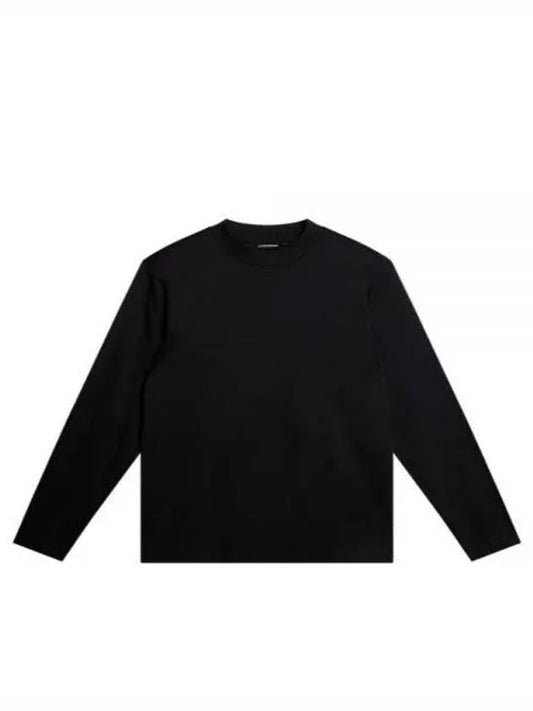 ACE MOCK NECK LS T SHIRT FMJT10072 9999 Men's Ace Mock Neck Long Sleeve T-Shirt - J.LINDEBERG - BALAAN 2