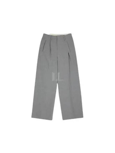 Asymmetric Pleated Wide Pants Grey - MAISON MARGIELA - BALAAN 2