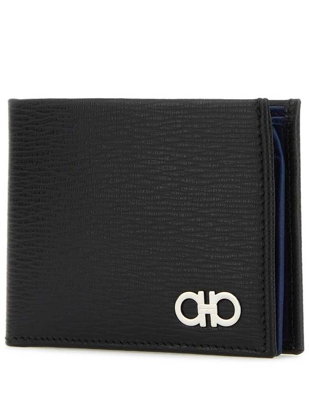 ID Window Gancini Half Wallet Black - SALVATORE FERRAGAMO - BALAAN 3