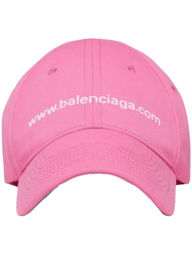 embroid logo ball cap pink - BALENCIAGA - BALAAN 1