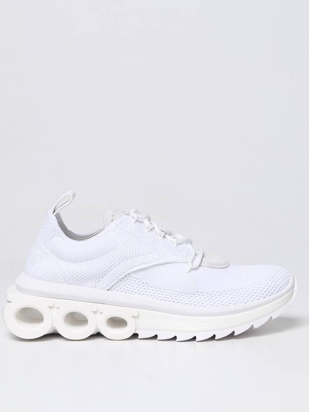 Running Nima Knit Low Top Sneakers White - SALVATORE FERRAGAMO - BALAAN 2