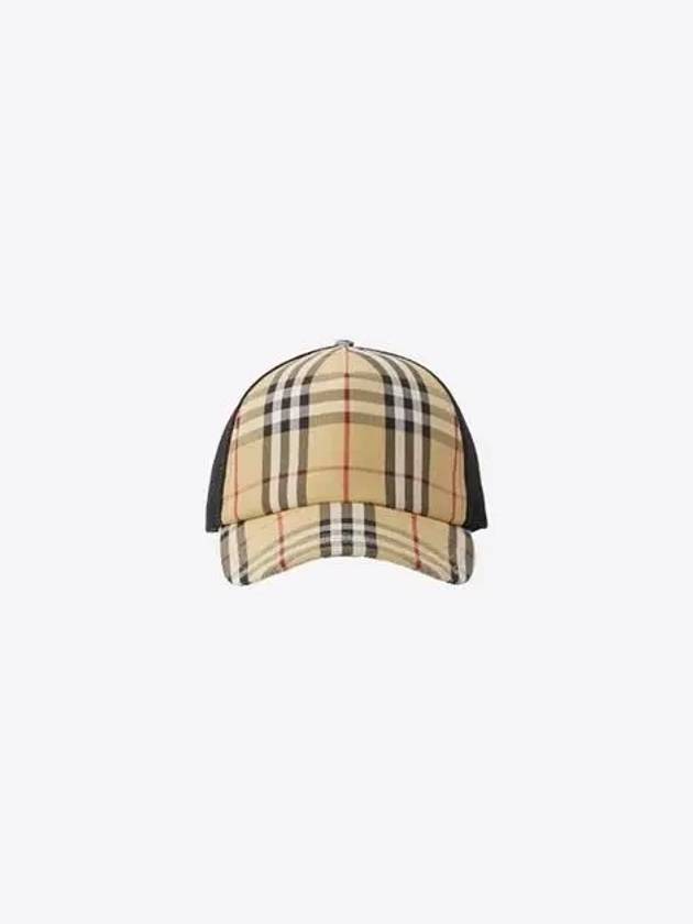 Check Mesh Ball Cap Beige - BURBERRY - BALAAN 2