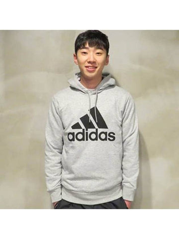 01S21335PerformanceEssential Logo Hooded TshirtGray - ADIDAS - BALAAN 1