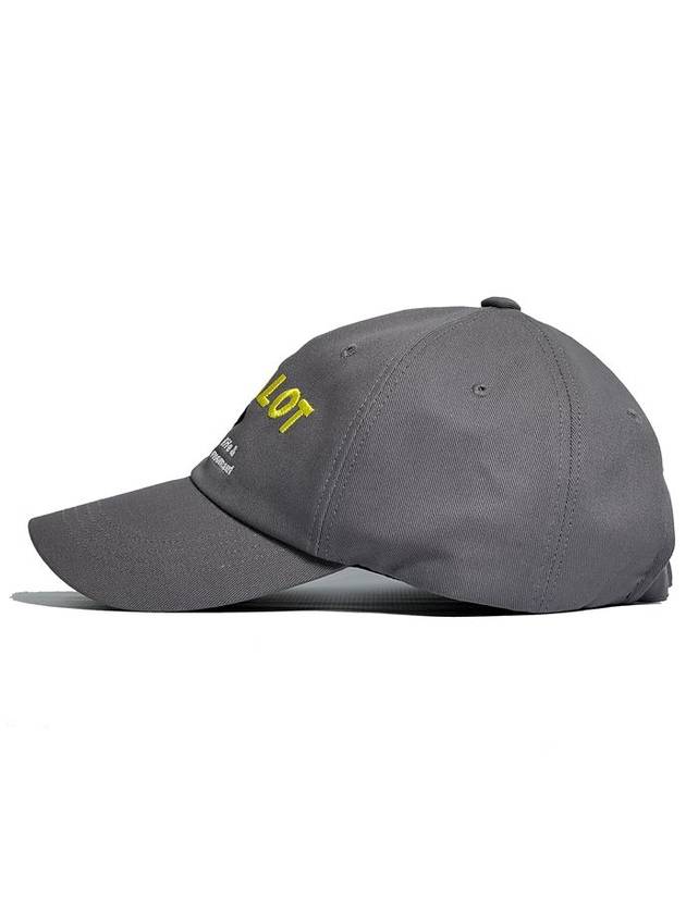 Lettering logo ball cap gray - CASEALOT - BALAAN 3