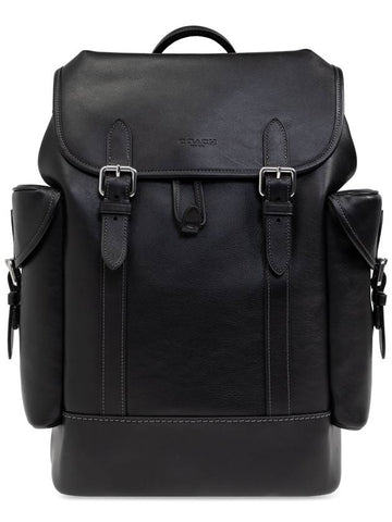 Coach Leather Backpack Hitch, Men's, Black - COACH - BALAAN 1