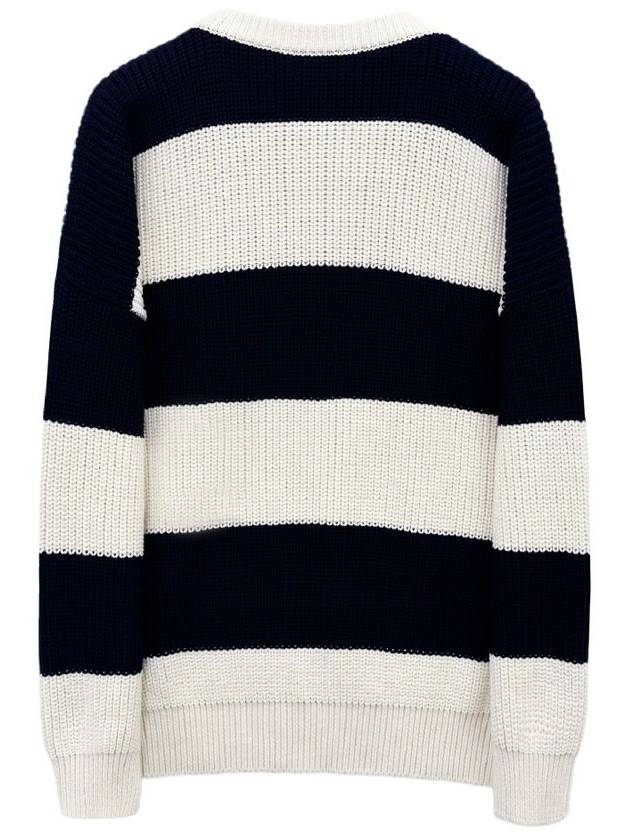 Logo Stripe Knit Top Ecru - CELINE - BALAAN 3