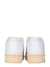 Men's Logo Leather Low Top Sneakers White - JIL SANDER - BALAAN 4