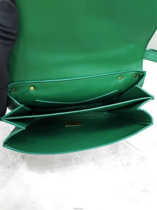 Lux You Mount Green Leather Shoulder Bag - BOTTEGA VENETA - BALAAN 8